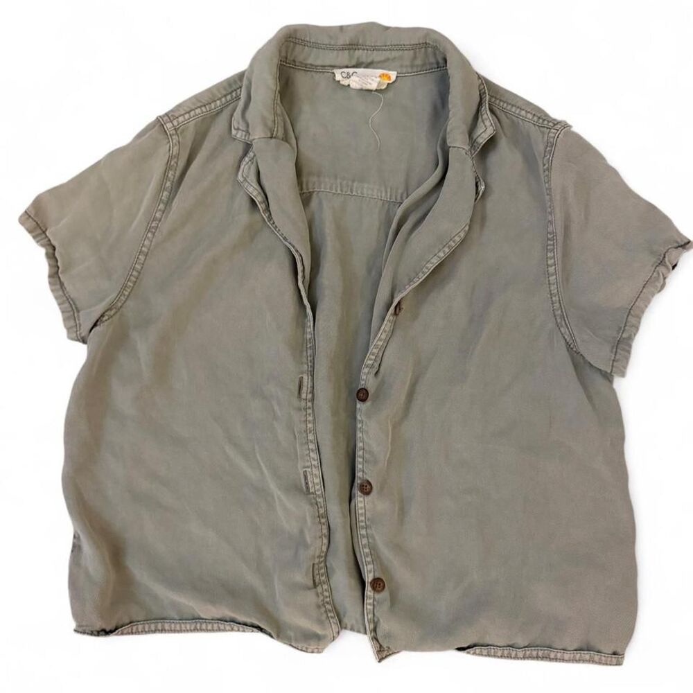 C&C California Olive Green Top
